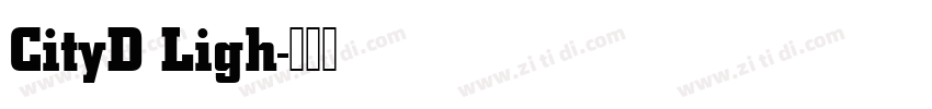 CityD Ligh字体转换